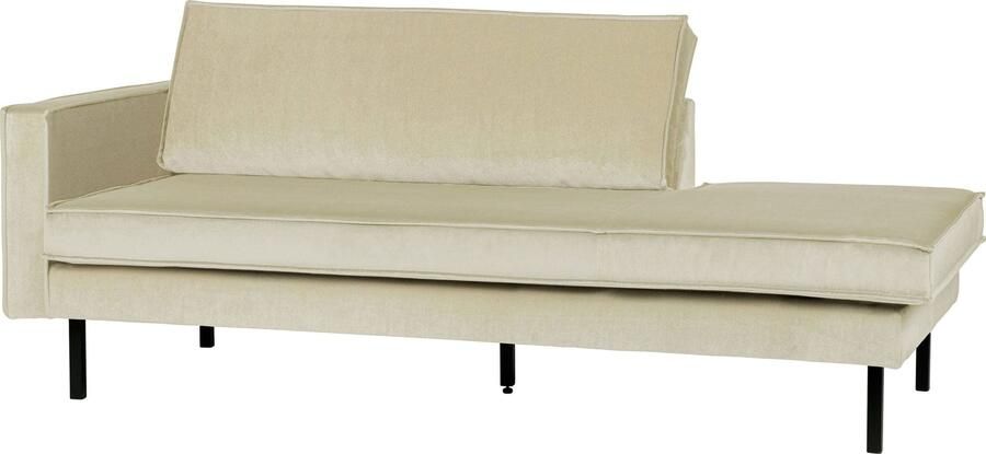 BePureHome | Rodeo Daybed Left Velvet Pistache | Zitmeubels woonkamer | 2-zitsbank
