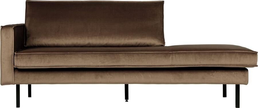BePureHome | Rodeo Daybed Left Velvet Taupe | Zitmeubels woonkamer | 2-zitsbank