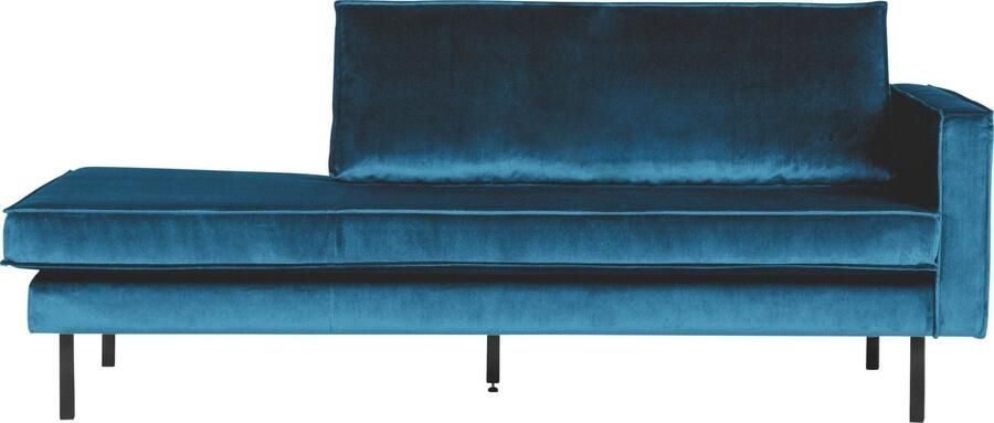 BePureHome | Rodeo Daybed Right Velvet Blue | Zitmeubels woonkamer | 2-zitsbank