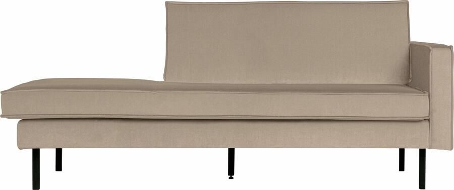 BePureHome | Rodeo Daybed Right Velvet Khaki | Zitmeubels woonkamer | 2-zitsbank
