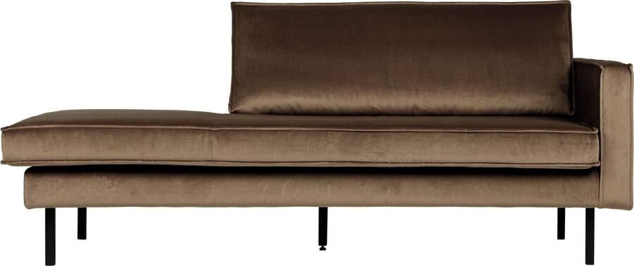 BePureHome | Rodeo Daybed Right Velvet Taupe | Zitmeubels woonkamer | 2-zitsbank