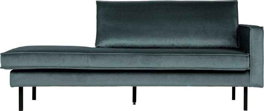 BePureHome | Rodeo Daybed Right Velvet Teal | Zitmeubels woonkamer | 2-zitsbank