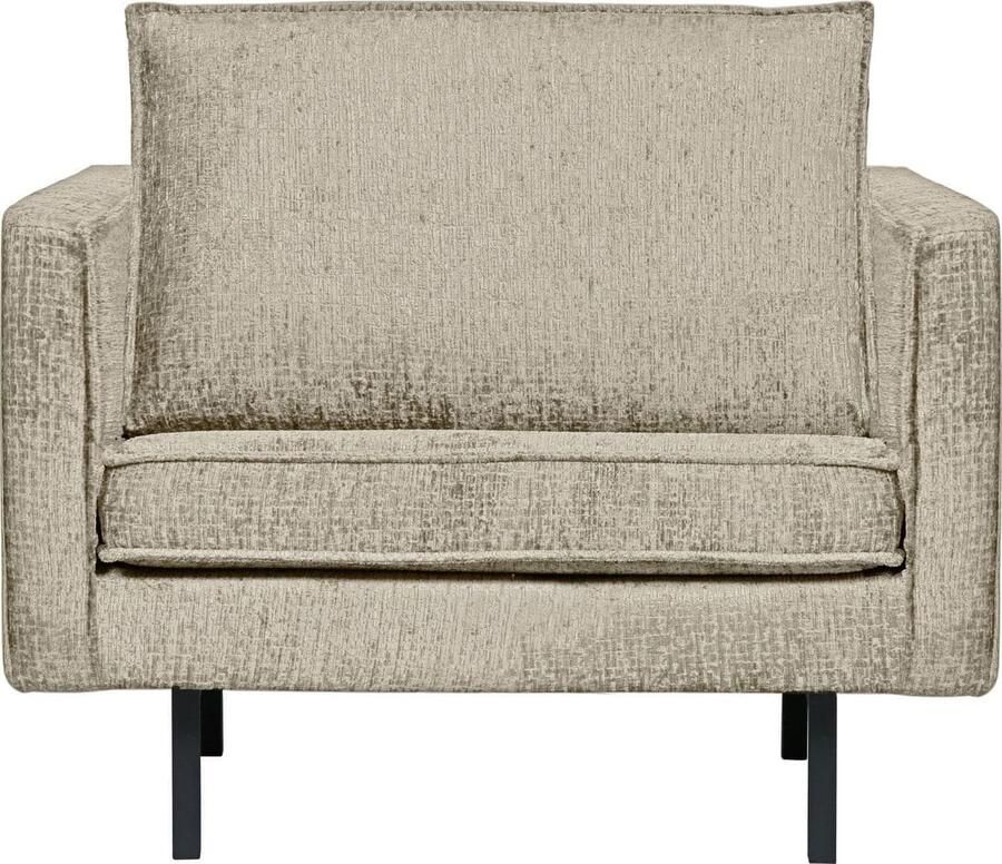 BePureHome | Rodeo fauteuil structure velvet wheatfield | Zitmeubels woonkamer | Fauteuil