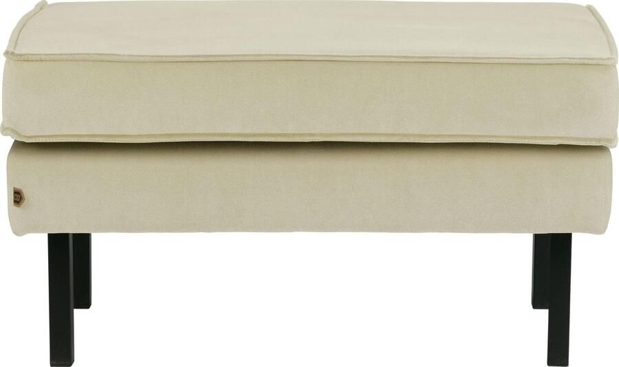 BePureHome | Rodeo Hocker Op Poten Velvet Pistache | Zitmeubels woonkamer | Hocker