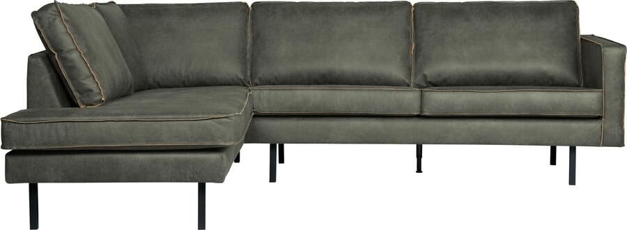 BePureHome | Rodeo Hoekbank Links Army | Zitmeubels woonkamer | Hoekbank