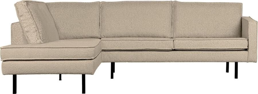 BePureHome | Rodeo hoekbank links boucle beige | Zitmeubels woonkamer | Hoekbank