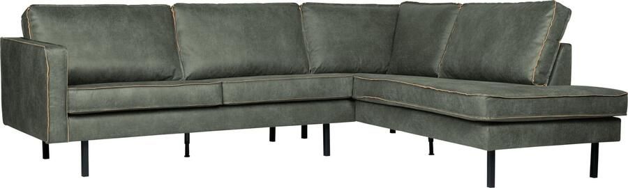 BePureHome | Rodeo Hoekbank Rechts Army | Zitmeubels woonkamer | Hoekbank