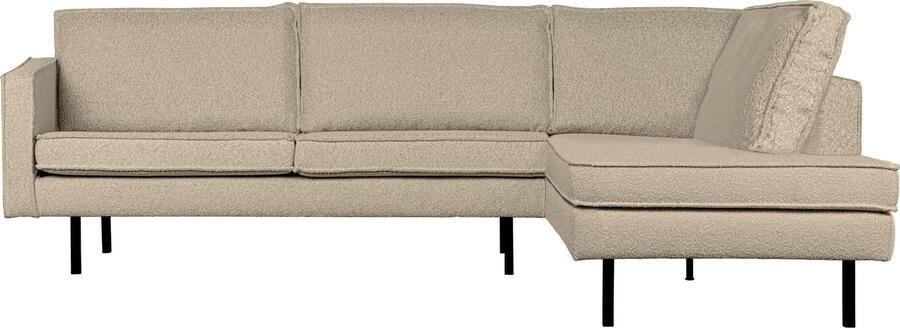 BePureHome | Rodeo hoekbank rechts boucle beige | Zitmeubels woonkamer | Hoekbank