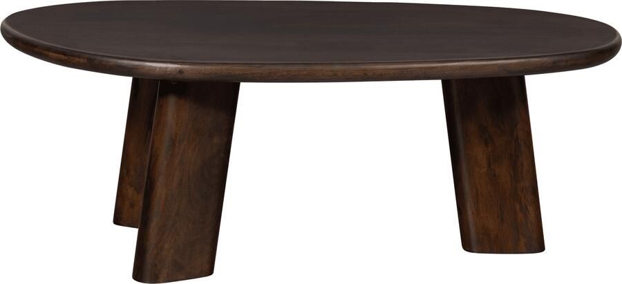 BePureHome | Roundly salontafel mango hout walnoot | Woonkamertafels | Salontafel