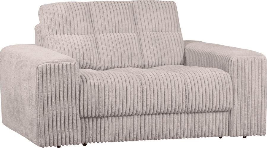 BePureHome | Second date loveseat grove ribstof naturel | Zitmeubels woonkamer | Fauteuil