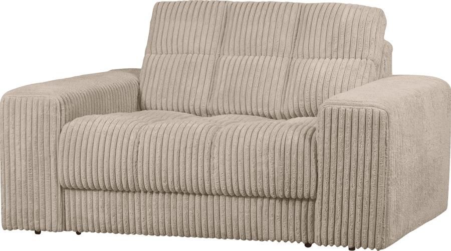 BePureHome | Second date loveseat grove ribstof travertin | Zitmeubels woonkamer | Fauteuil