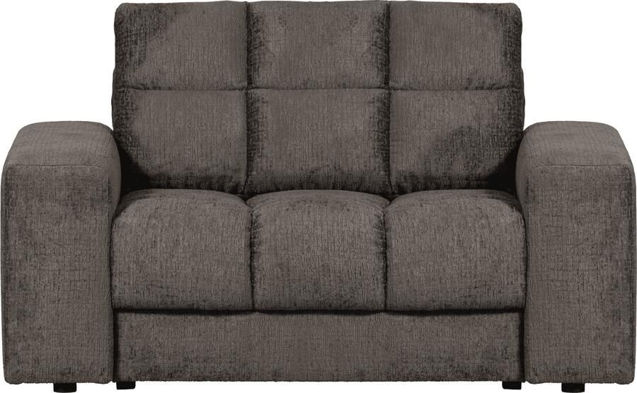 BePureHome | Second date loveseat structure velvet mountain | Zitmeubels woonkamer | Fauteuil