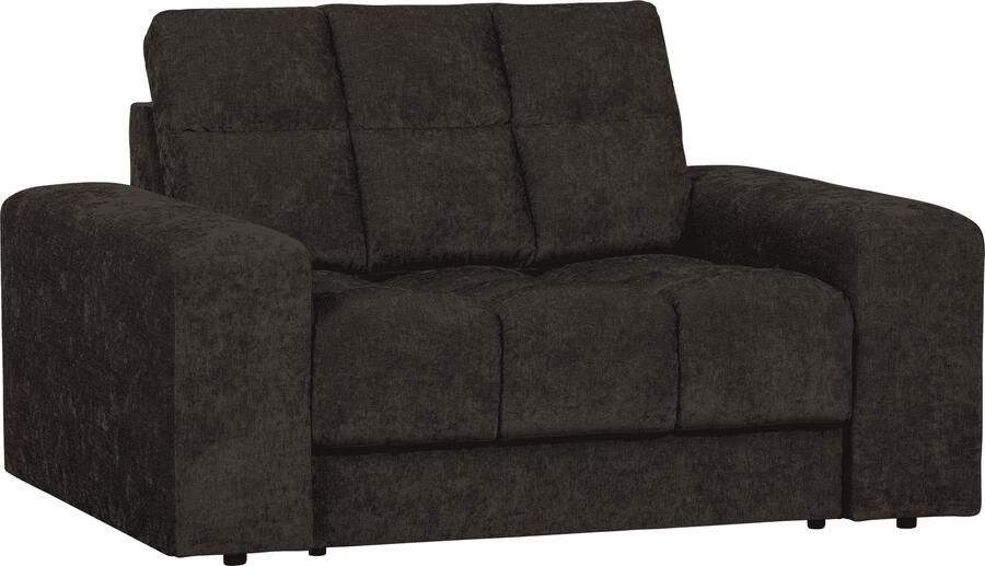 BePureHome | Second date loveseat vintage antraciet | Zitmeubels woonkamer | Fauteuil