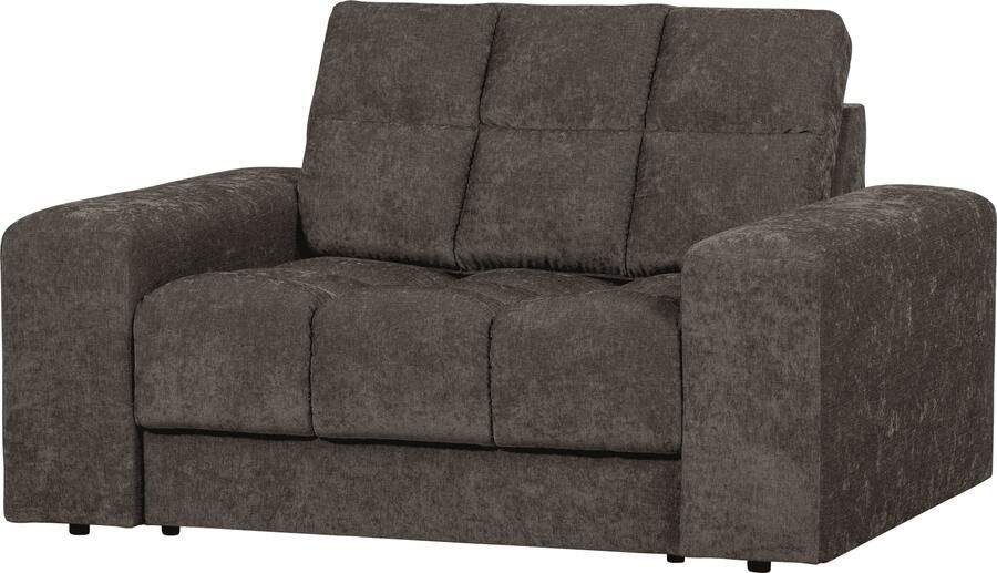 BePureHome | Second date loveseat vintage warm grijs | Zitmeubels woonkamer | Fauteuil