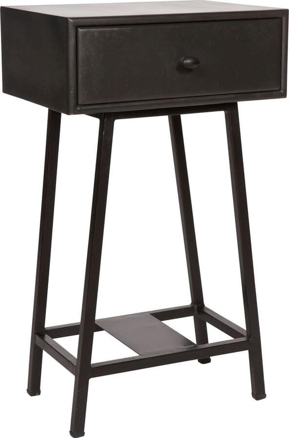 BePureHome | Skybox Sidetable Zwart | Woonkamertafels | Wandtafel