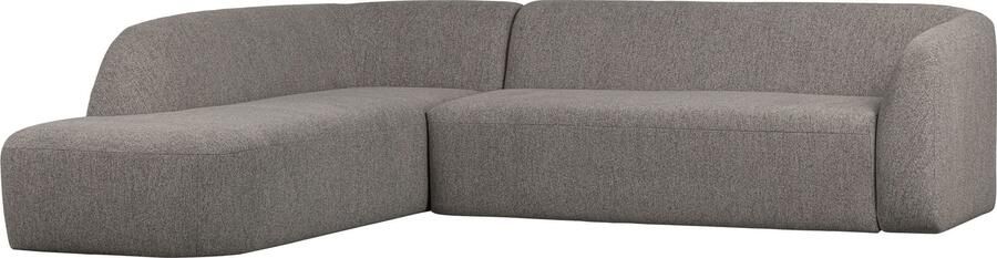 BePureHome | Sloping Hoekbank Links Grijs Melange | Zitmeubels woonkamer | HoekbankModulaire banken