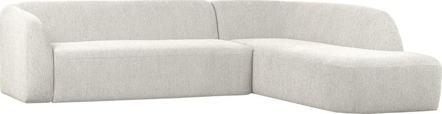 BePureHome | Sloping Hoekbank Rechts Pearl Melange | Zitmeubels woonkamer | HoekbankModulaire banken