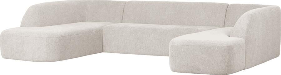 BePureHome | Sloping u-vorm pearl melange | Zitmeubels woonkamer | HoekbankModulaire banken