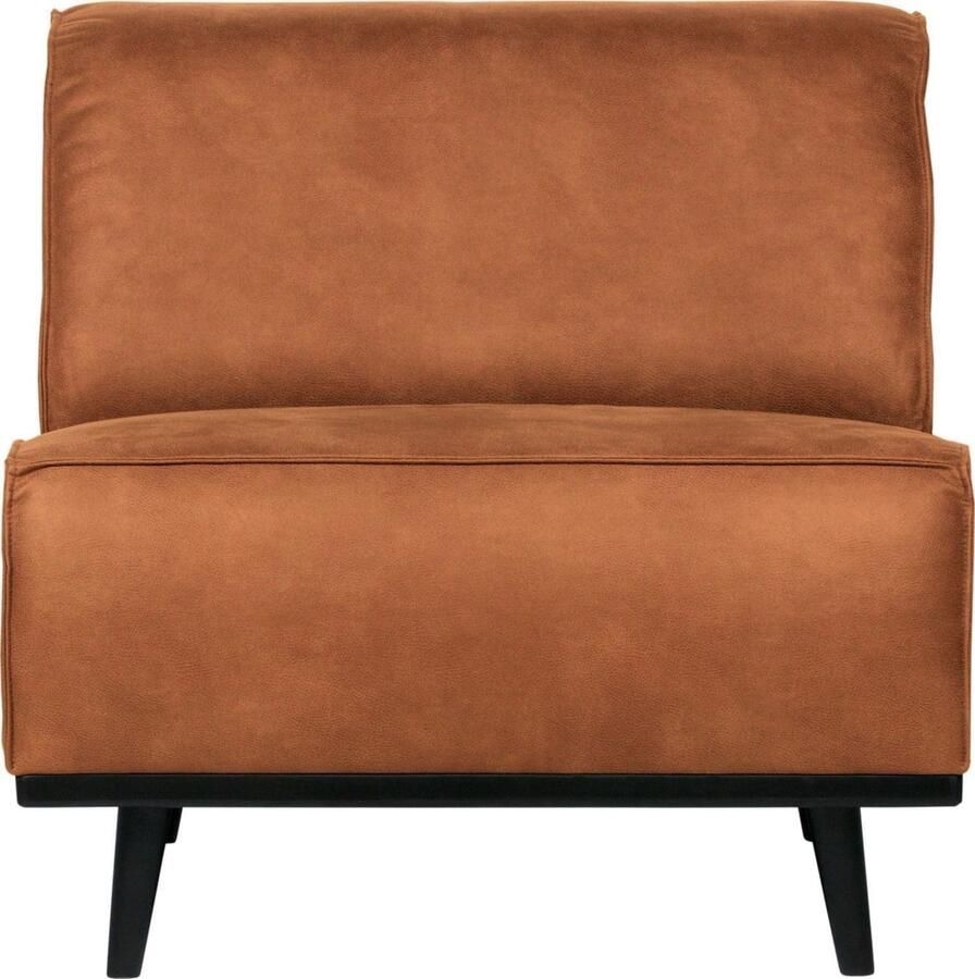 BePureHome | Statement 1-zitsbank Element Eco Leer Cognac | Zitmeubels woonkamer | Fauteuil