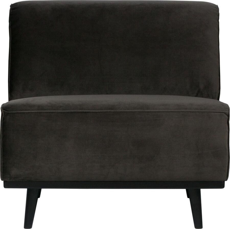 BePureHome | Statement 1-zitsbank Element Fluweel Warm Groen | Zitmeubels woonkamer | Fauteuil