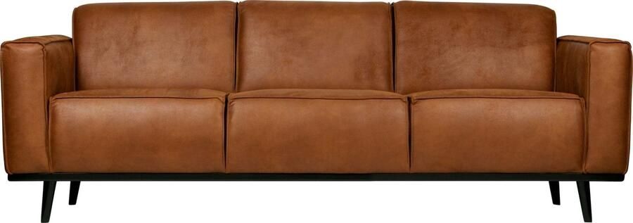 BePureHome | Statement 3-zitsbank 230 Cm Eco Leer Cognac | Zitmeubels woonkamer | 3-zitsbank