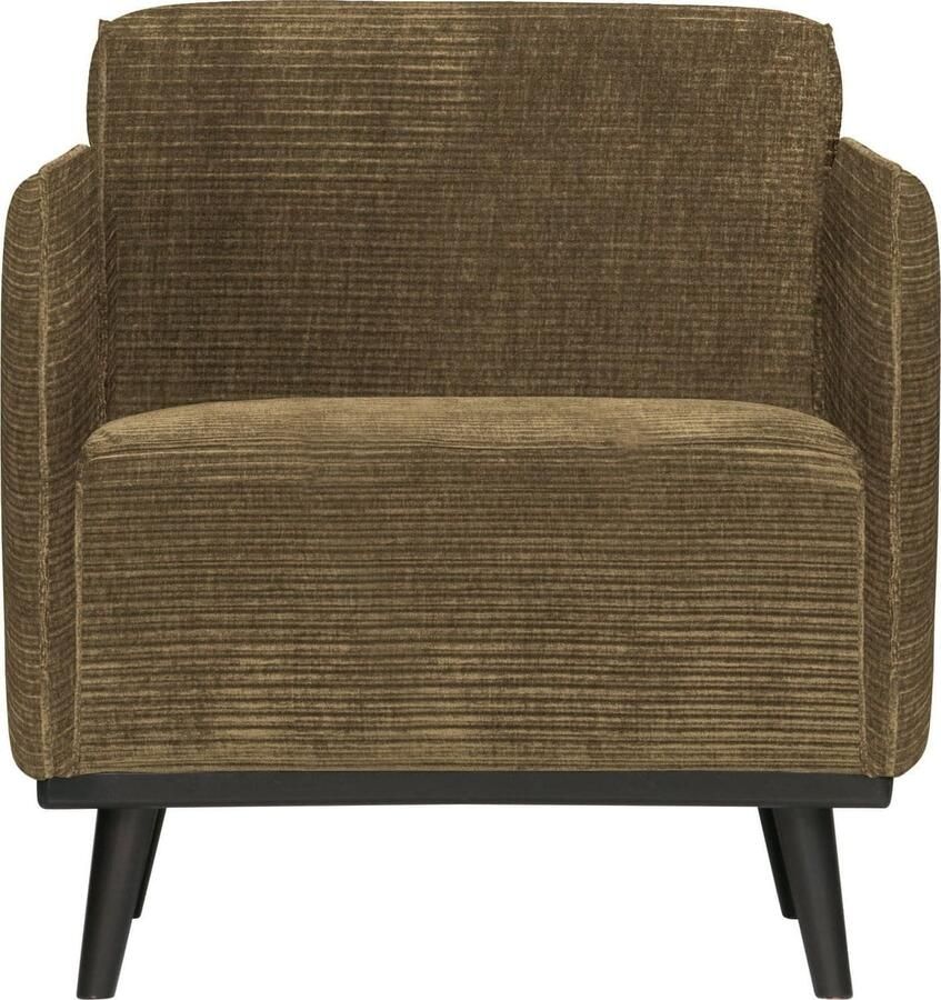 BePureHome | Statement fauteuil met arm brede platte rib rock | Zitmeubels woonkamer | Fauteuil