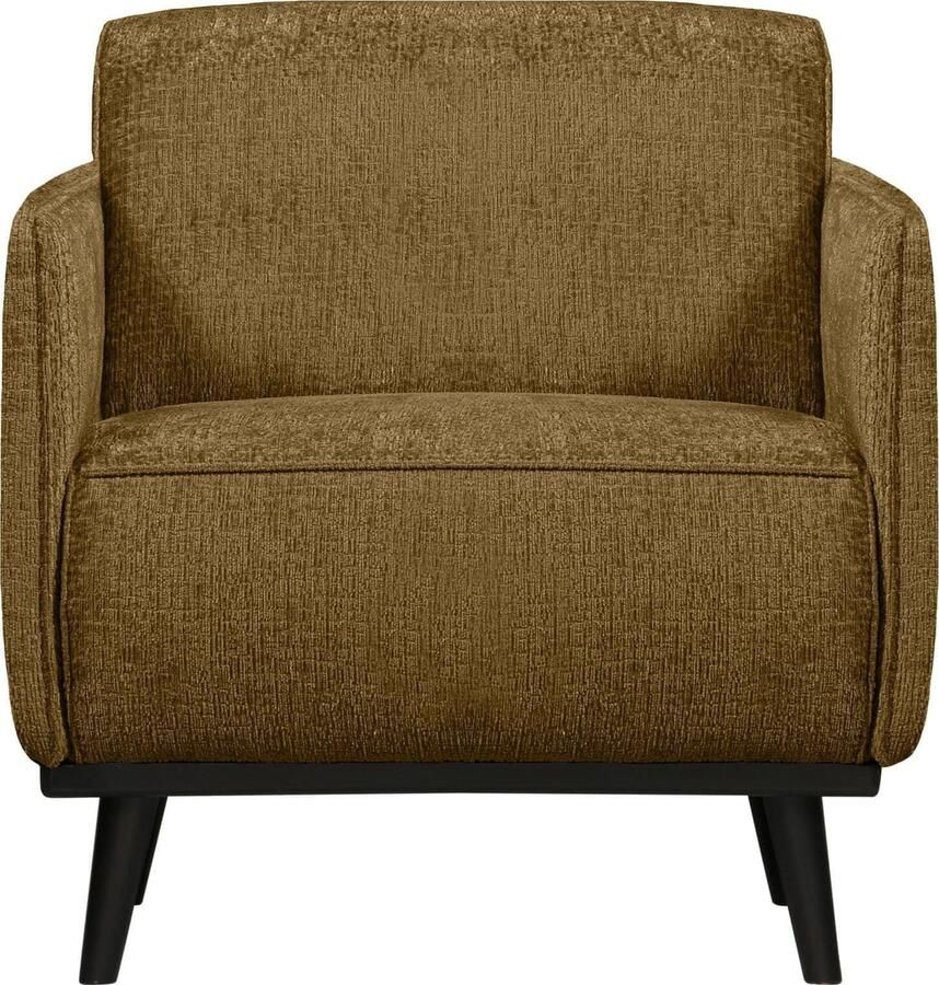 BePureHome | Statement fauteuil met arm structure velvet brass | Zitmeubels woonkamer | Fauteuil