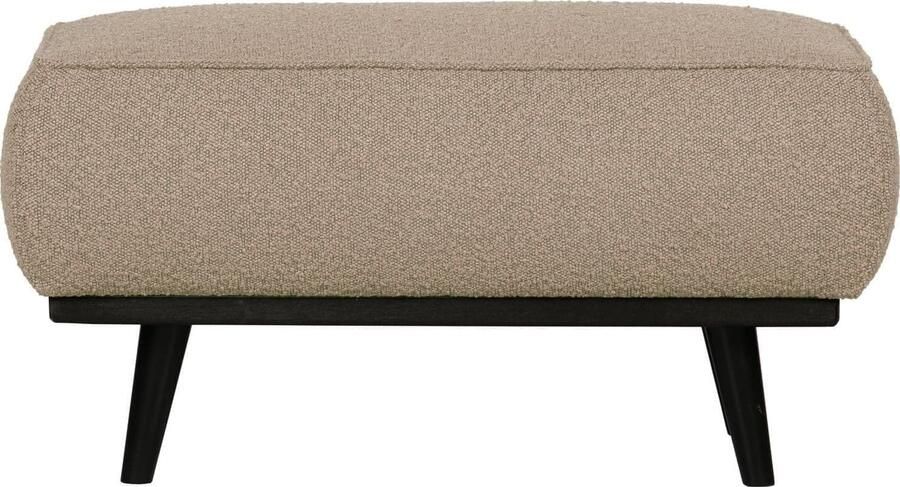 BePureHome | Statement hocker boucle beige | Zitmeubels woonkamer | Hocker