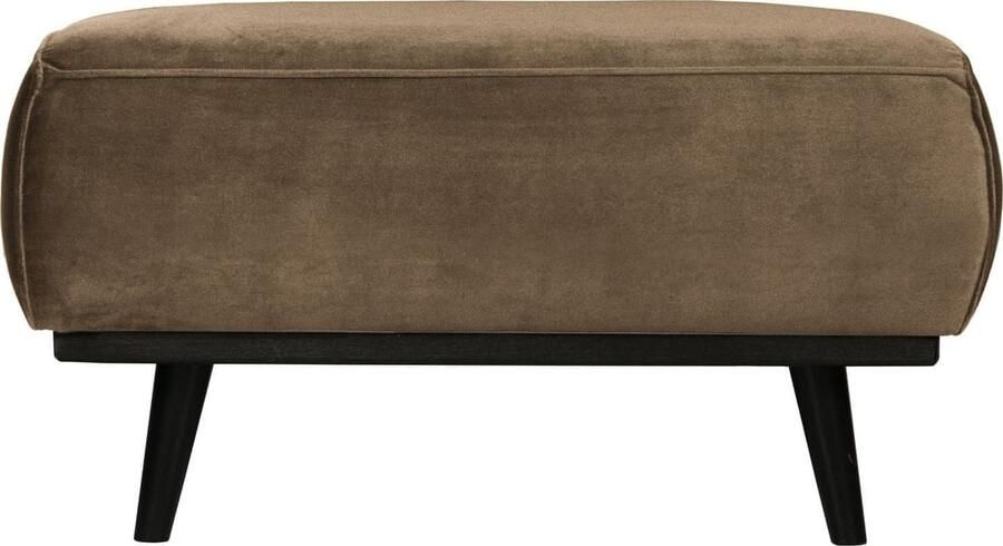 BePureHome | Statement hocker fluweel taupe | Zitmeubels woonkamer | Hocker