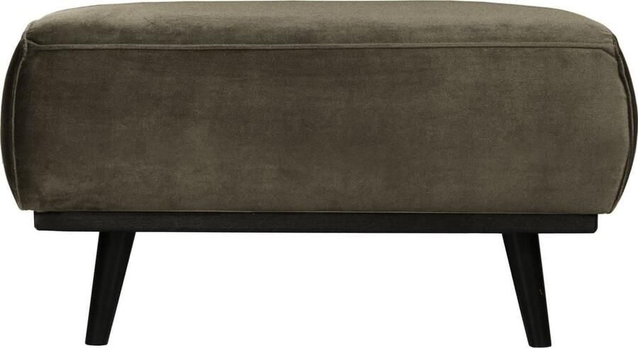 BePureHome | Statement hocker fluweel warm groen | Zitmeubels woonkamer | Hocker