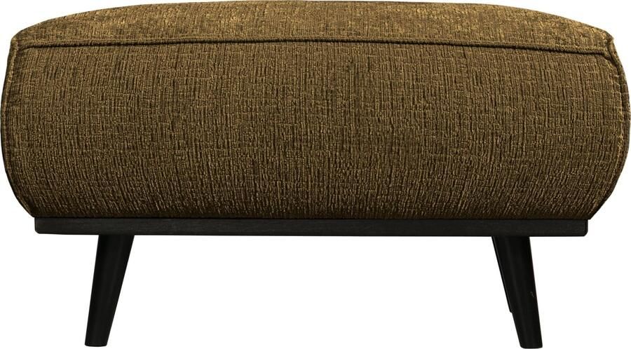 BePureHome | Statement hocker structure velvet brass | Zitmeubels woonkamer | Hocker