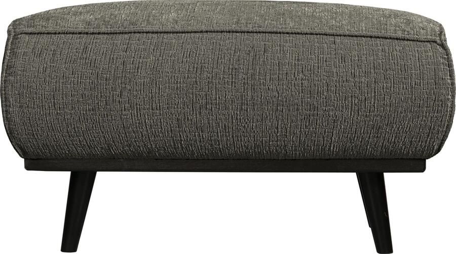 BePureHome | Statement hocker structure velvet frost | Zitmeubels woonkamer | Hocker