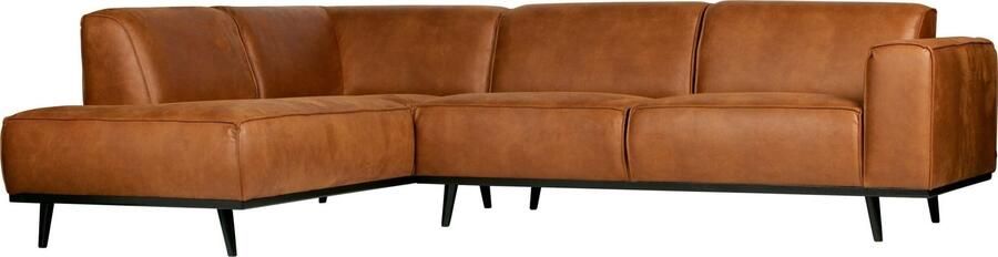 BePureHome | Statement Hoekbank Links Eco Leer Cognac | Zitmeubels woonkamer | HoekbankModulaire banken - Foto 2