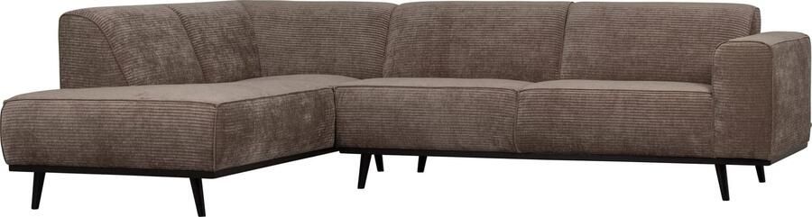 BePureHome | Statement Hoekbank Links Rib Taupe | Zitmeubels woonkamer | HoekbankModulaire banken - Foto 2