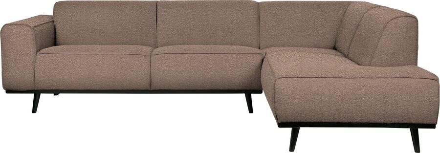 BePureHome | Statement Hoekbank Rechts Boucle Nougat | Zitmeubels woonkamer | HoekbankModulaire banken