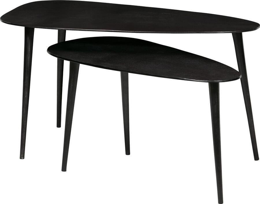BePureHome | Triangle Bijzettafel Metaal Zwart Nikkel | Woonkamertafels | Bijzettafel - Foto 5
