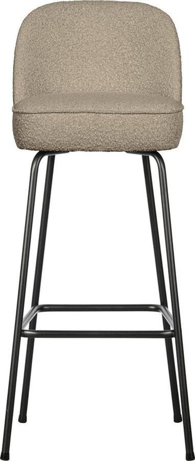 BePureHome | Vogue barstoel 80cm boucle beige | Zitmeubels eetkamer | Barstoel