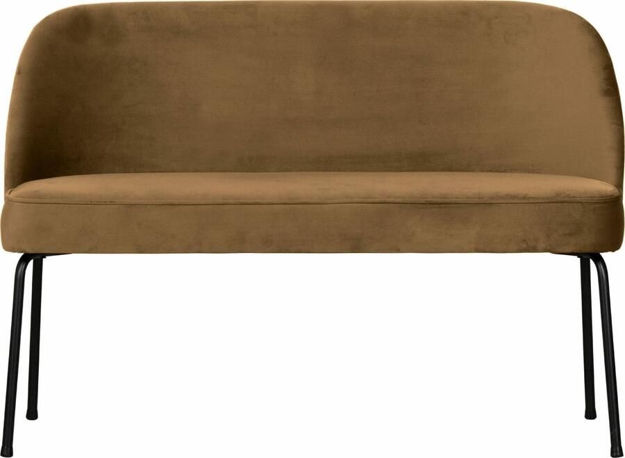 BePureHome | Vogue Eetbank Fluweel Honing Geel | Eetkamer meubels | Eetkamerbank