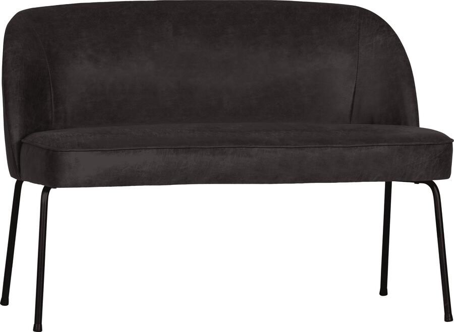 BePureHome | Vogue eetbank leer zwart | Eetkamerstoelen | Eetkamerbank