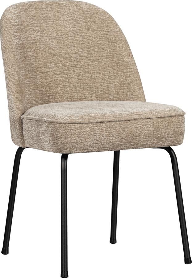 BePureHome | Vogue eetkamerstoel 3d chenille zand | Eetkamerstoelen | Eetkamerstoel