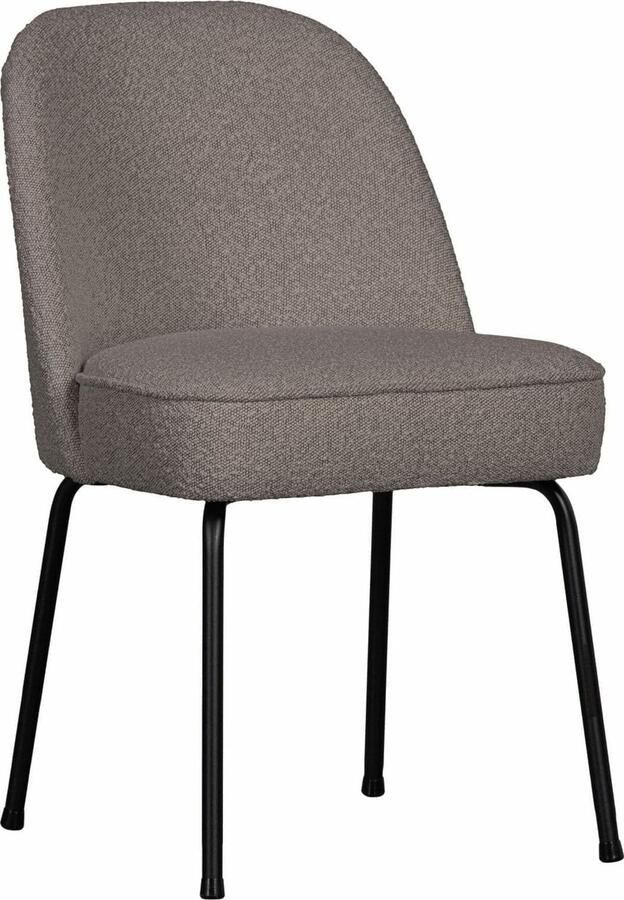 BePureHome | Vogue Eetkamerstoel Bouclé Nougat | Zitmeubels eetkamer | Eetkamerstoel
