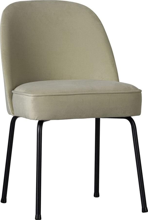 BePureHome | Vogue Eetkamerstoel Fluweel Pistache | Zitmeubels eetkamer | Eetkamerstoel
