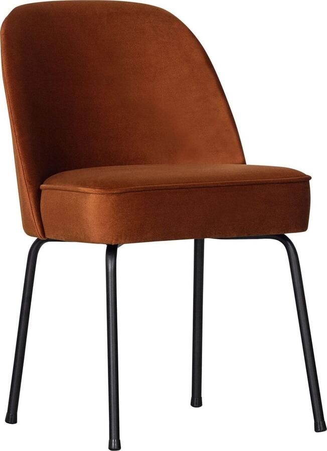 BePureHome | Vogue Eetkamerstoel Fluweel Roest | Zitmeubels eetkamer | Eetkamerstoel