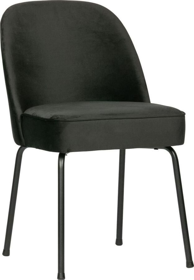 WOOOD Eetkamerstoel Stockholm Gestoffeerde stoel 4-poots metalen frame breedte 50 cm (set 2 stuks)