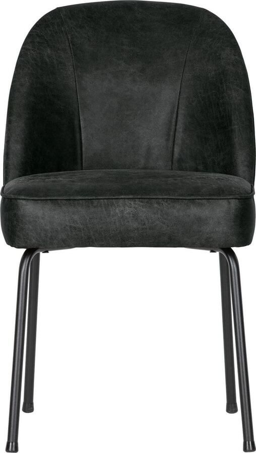 WOOOD Eetkamerstoel Stockholm Gestoffeerde stoel 4-poots metalen frame breedte 50 cm (set 2 stuks)