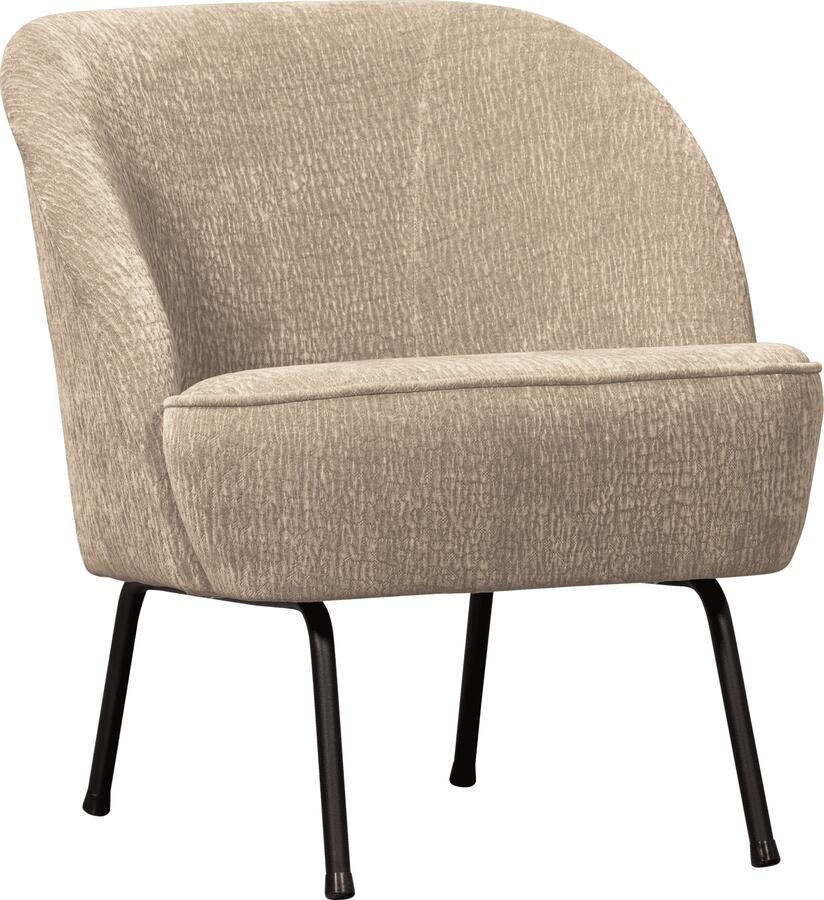 BePureHome | Vogue fauteuil 3d chenille zand | Zitmeubels woonkamer | Fauteuil