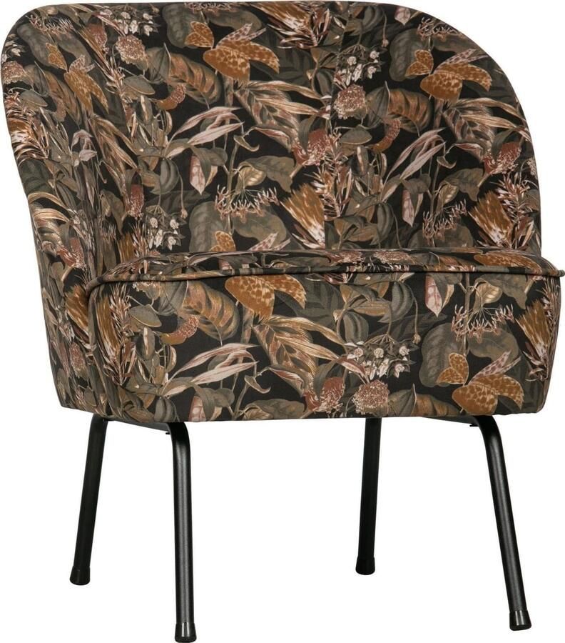 BePureHome | Vogue Fauteuil Fluweel Bouquet Zwart | Zitmeubels woonkamer | Fauteuil - Foto 2
