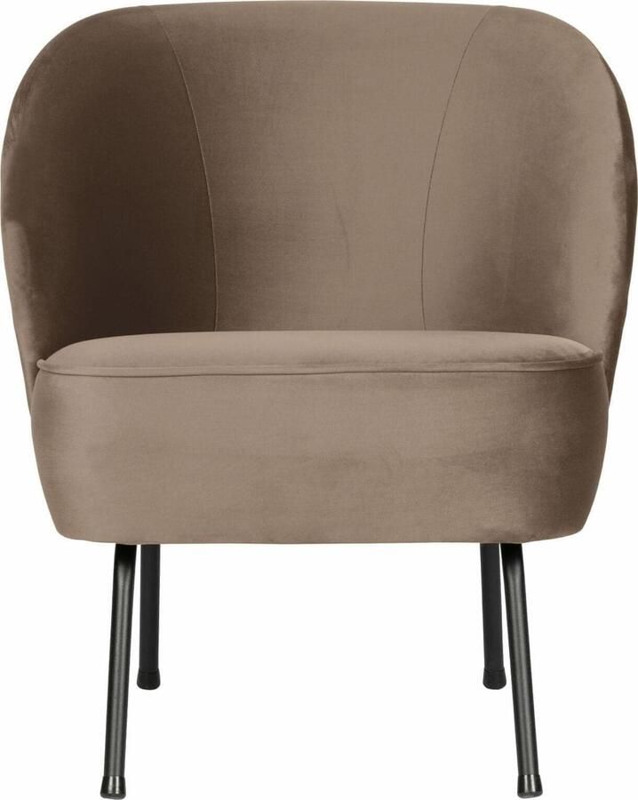 BePureHome | Vogue Fauteuil Fluweel Khaki | Zitmeubels woonkamer | Fauteuil