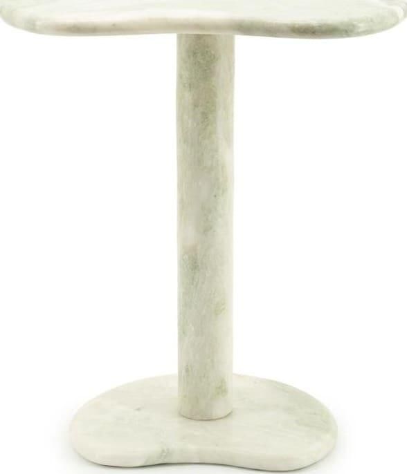 By-Boo Organische Bijzettafel Verde Marmer 45 x 33cm Groen
