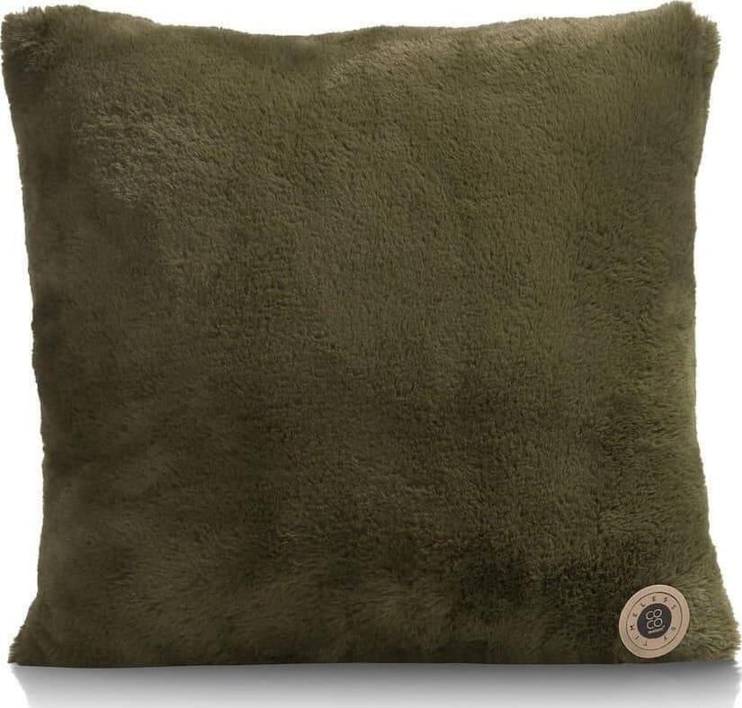 COCO maison | Evie kussen 45x45cm olijf | Woonaccessoires | Sierkussen